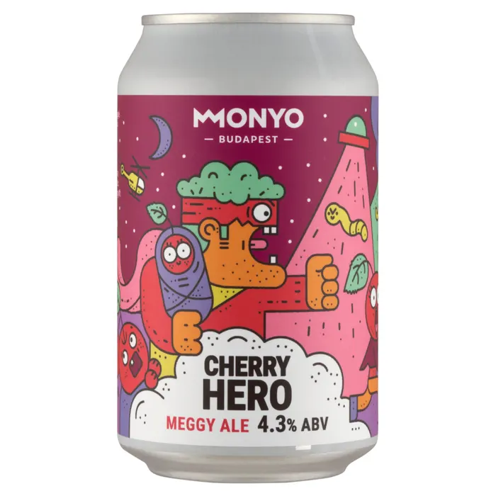 MONYO Cherry Hero Ale felsőerjesztésű szüretlen sör meggyel 4,3%