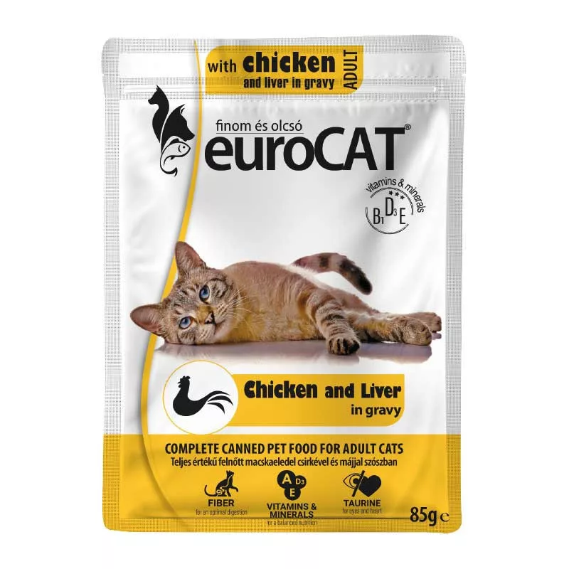 Eurocat alutasakos macskaeledel csirkemájjal