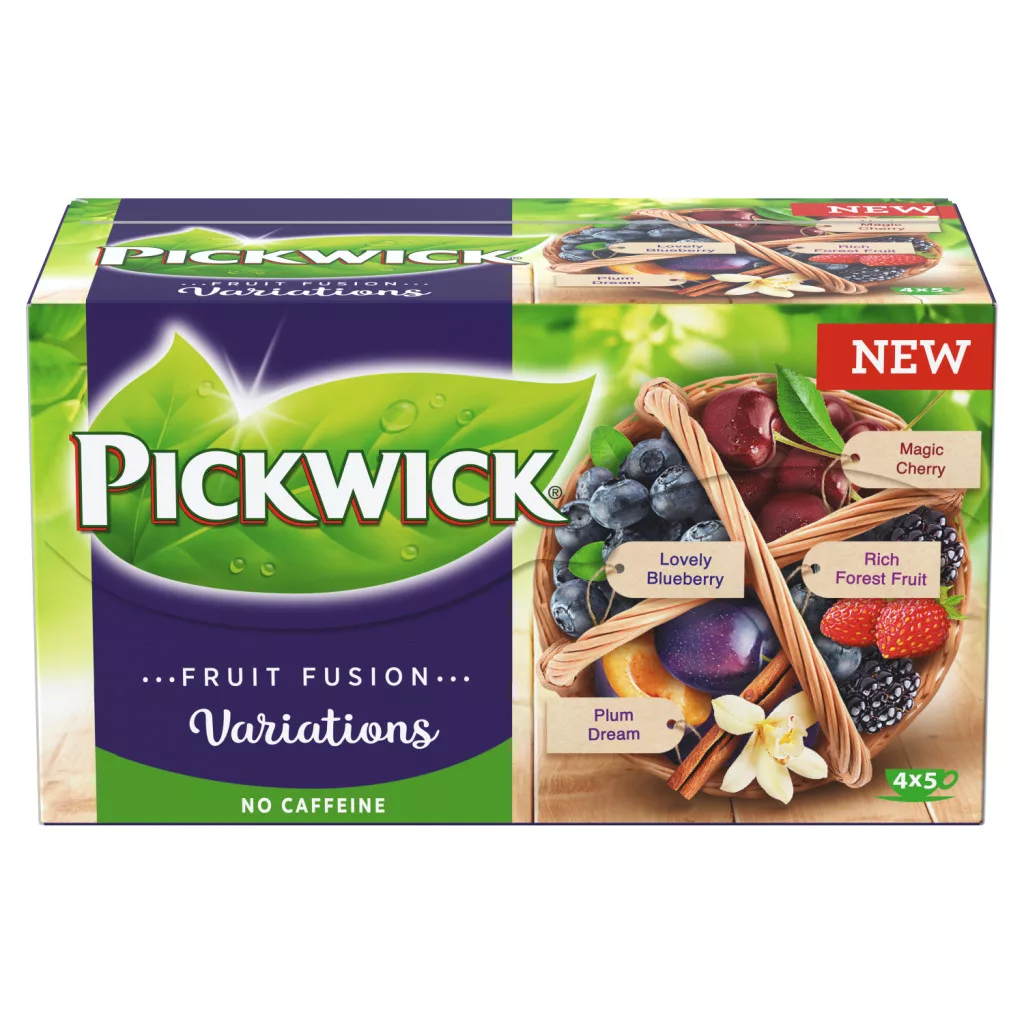 Pickwick Fruit Fusion gyümölcs- és gyógynövénytea variációk 20 filter