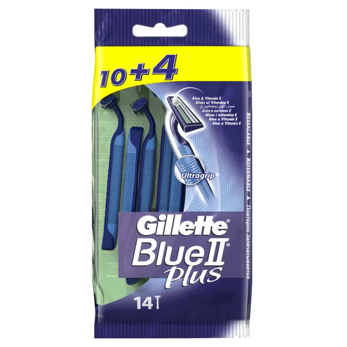 Gillette Blue II Plus Eldobható Férfi Borotva, 10 +