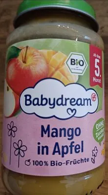 Babydream Bio 100% Gyümölcs Mangó- Alma 4/5 Hónapos Kortól