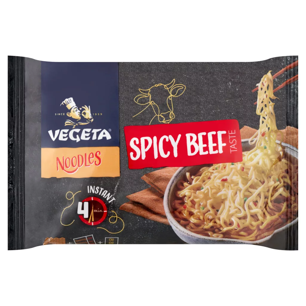 Vegeta Noodles instant tésztaleves fűszeres marhahús ízesítéssel