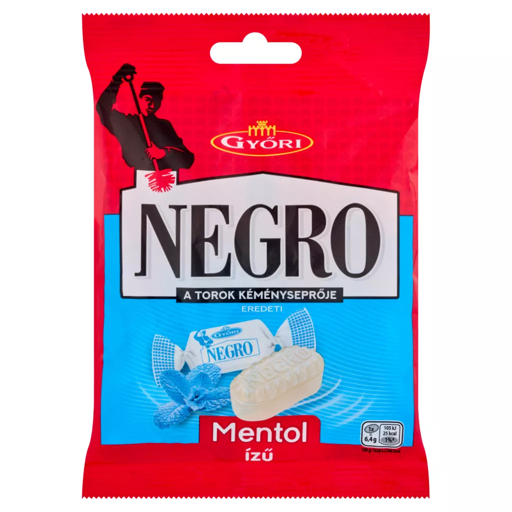 Győri Negro mentol ízű keménycukorka