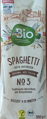 Bio spagetti száraztészta durumbúzából