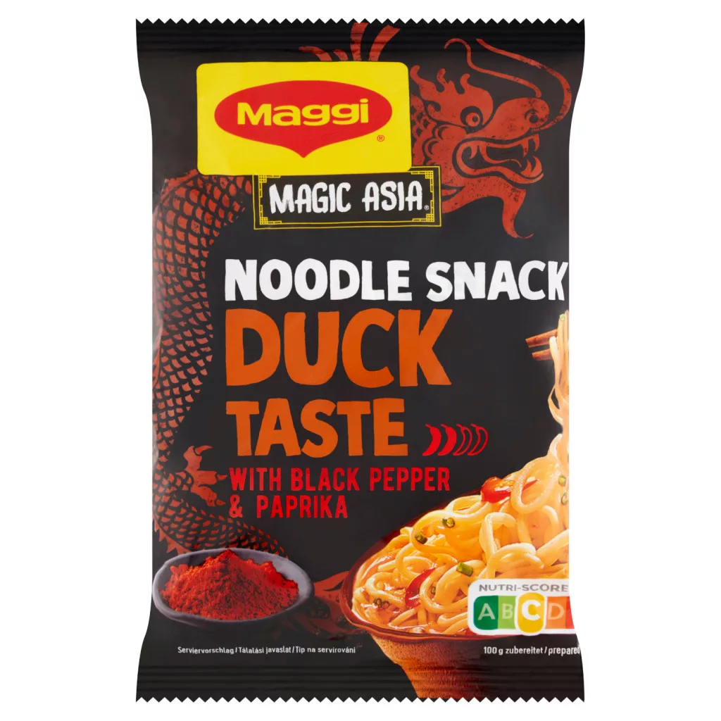 Maggi Magic Asia instant tészta kacsaízű, ázsiai ízvilágú fűszerkeverékkel, napraforgóolajjal