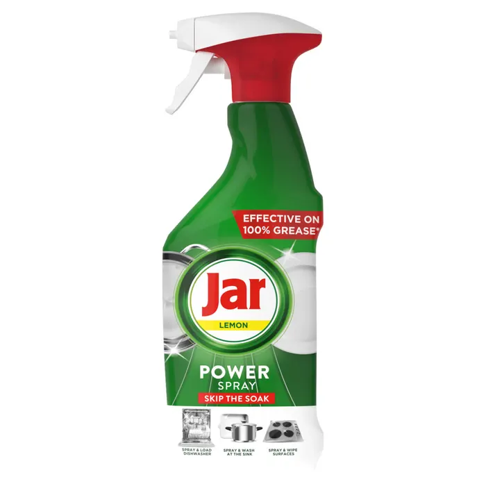 Jar Power Spray, 3 az 1-ben,Könnyű tisztítás és ragyogás az edényekhez és a konyhához, citrom
