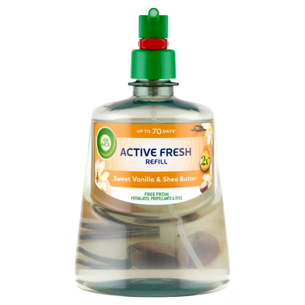 Air Wick Active Fresh Édes Vanília és Shea Vaj utántöltő
