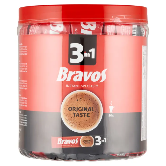 Bravos 3in1 instant azonnal oldódó kávéspecialitás