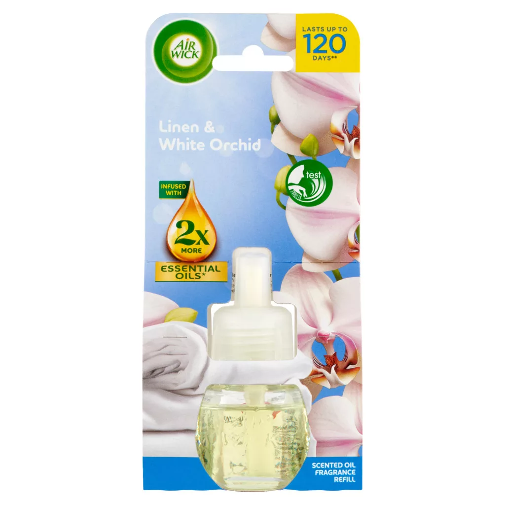 Air Wick elektromos légfrissítő utántöltő Pamut és fehér orchidea