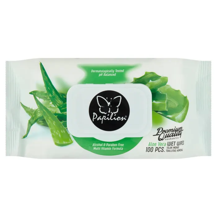Papilion Aloe Vera nedves törlőkendő