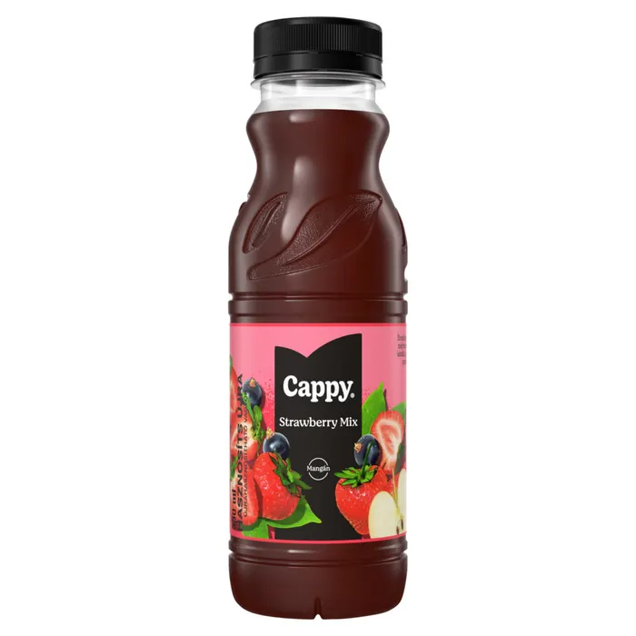 Cappy Eper mix gyümölcsital gyümölcslével és gyümölcspürével cukorral és édesítőszerekkel