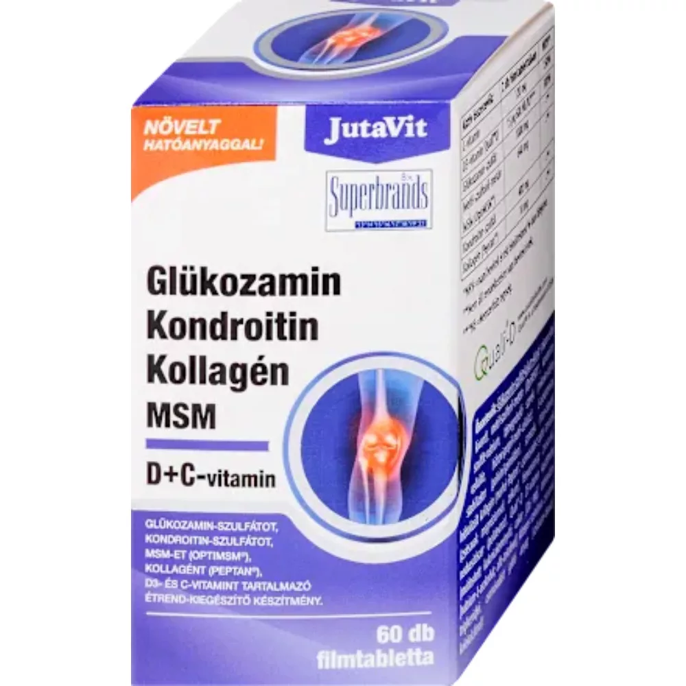 JutaVit filmtabletta Glükozamin + Kond. + Koll. + MSM