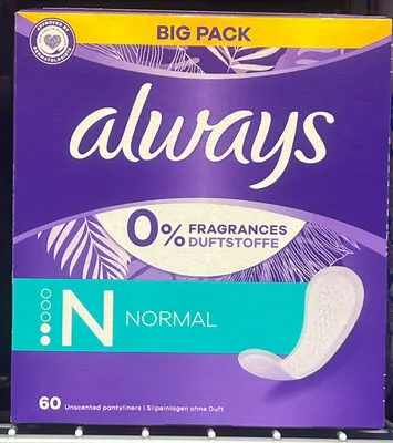 Tisztasági betét Normal, illatmentes, Big Pack