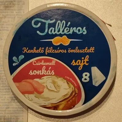 Csirkemell sonkás kenhető, félzsíros, ömlesztett sajt 8 db