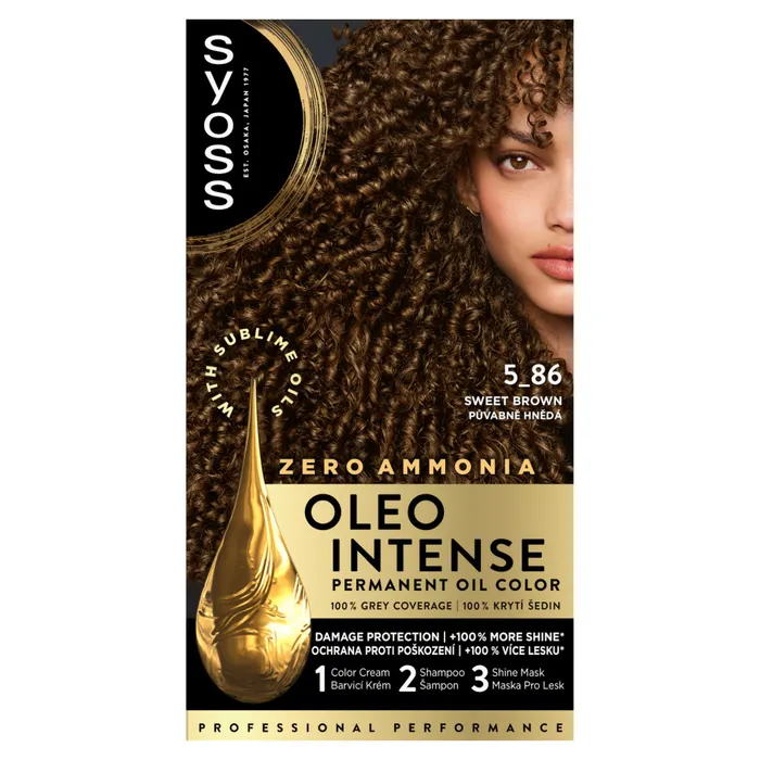 Syoss Oleo Intense tartós hajfesték 5-86 Édes barna
