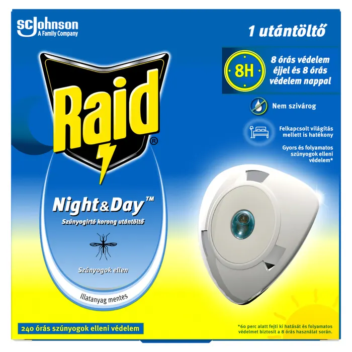 Raid Night & Day illatanyag mentes szúnyogirtó korong utántöltő