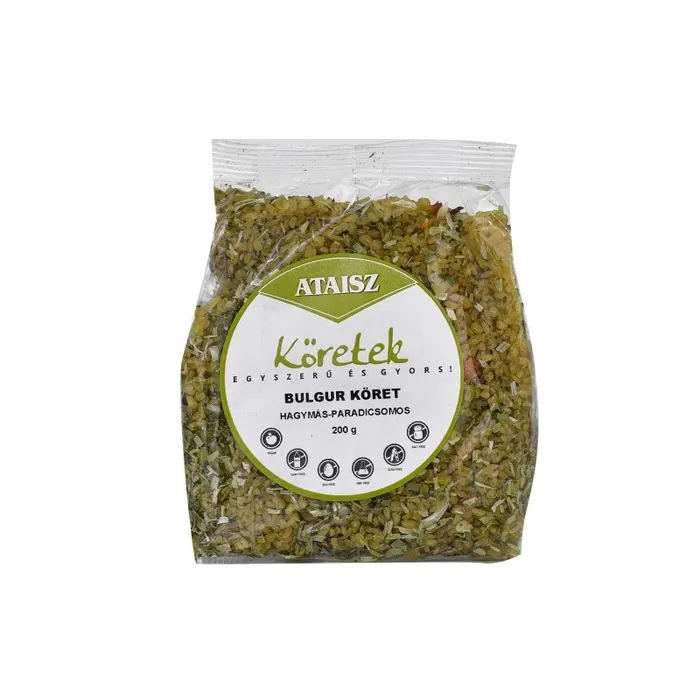 Ataisz bulgur hagymás-paradicsomos
