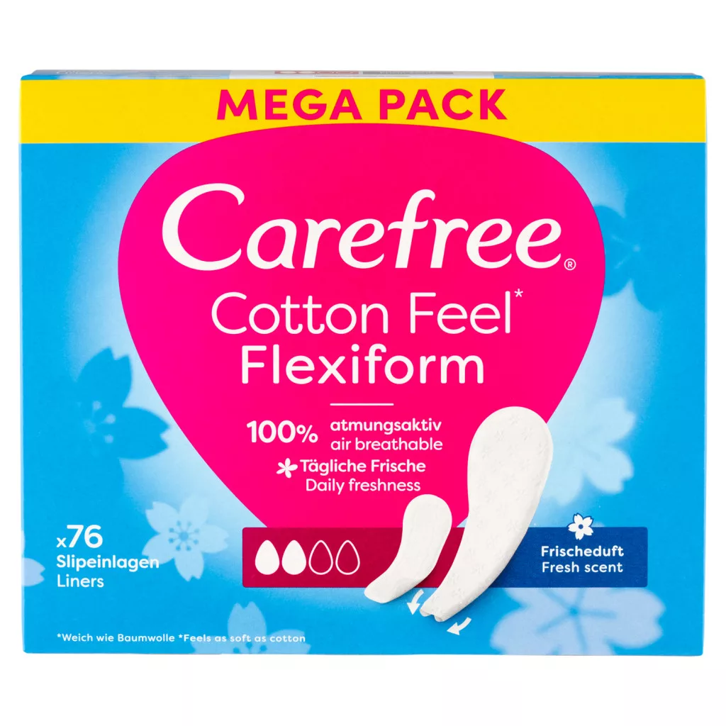 Carefree Cotton Feel Flexiform tisztasági betét friss illattal