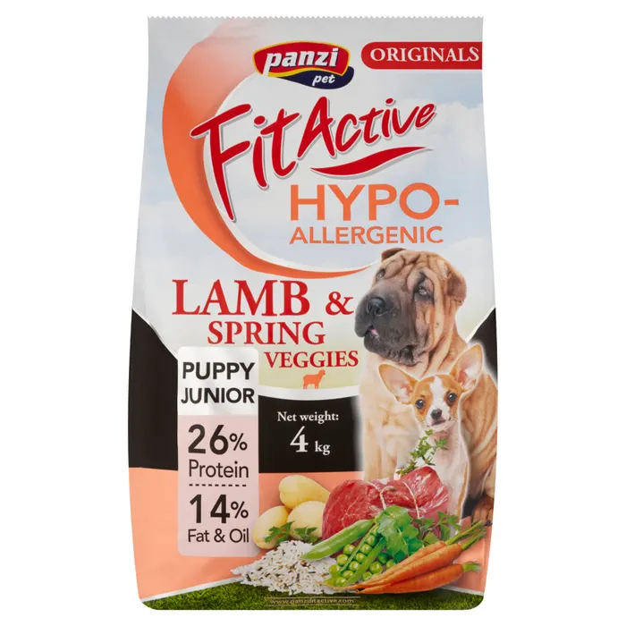 Panzi Fit Active Hypoallergenic bárány teljesértékű eledel kölyök és növendék kutyák részére