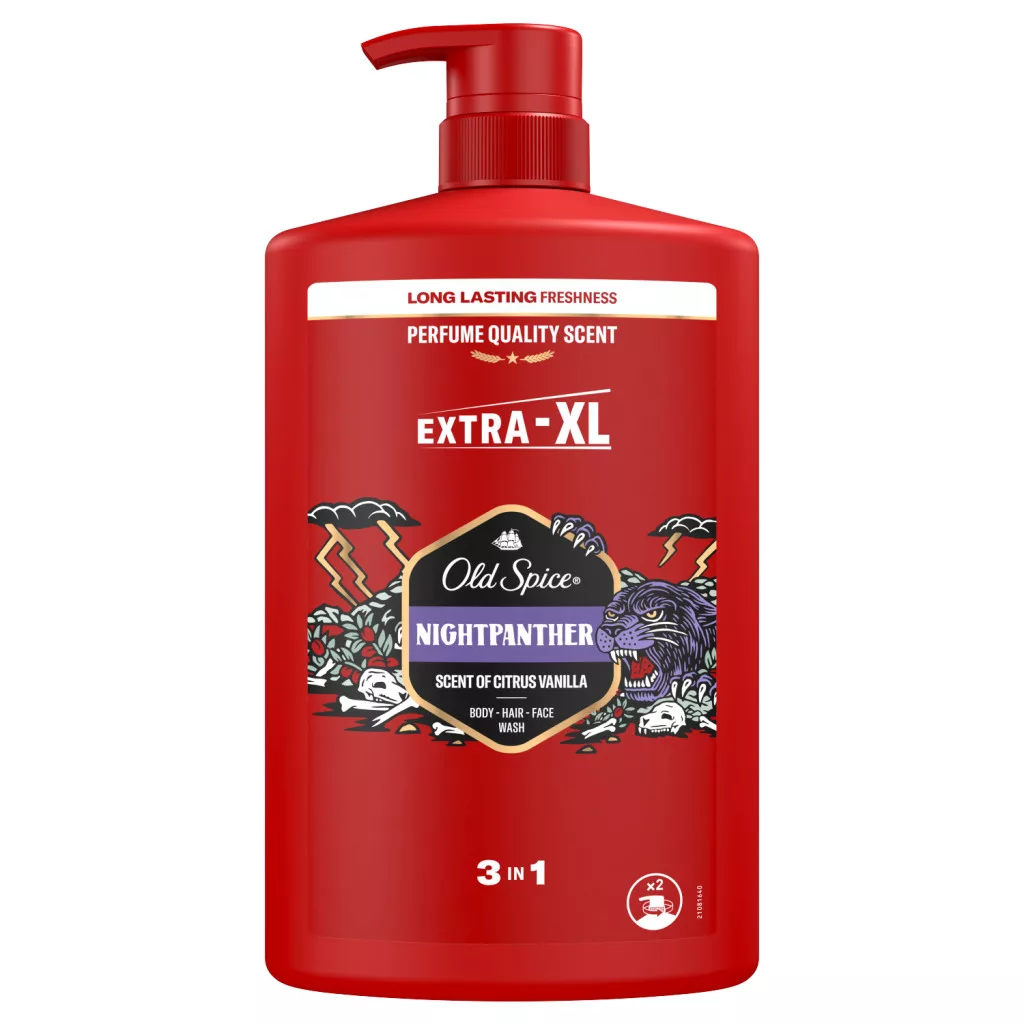 Old Spice Night Panther Férfi 3 az 1-ben Sampon és Tusfürdő
