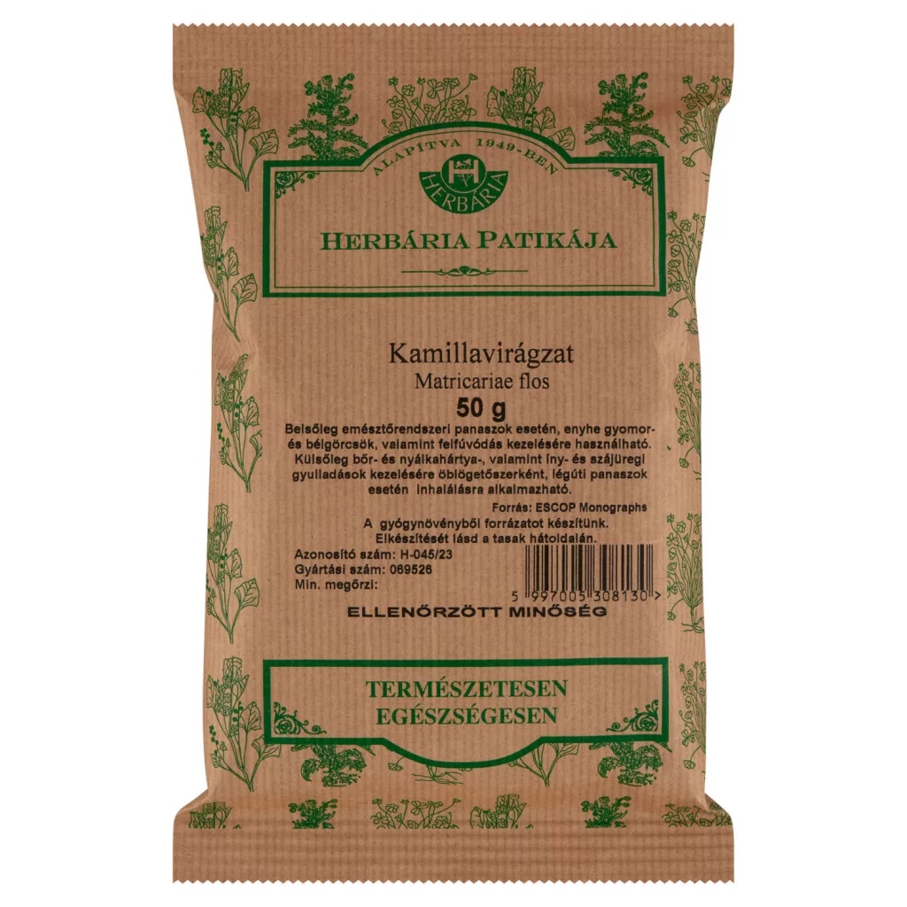 Herbária kamillavirágzat