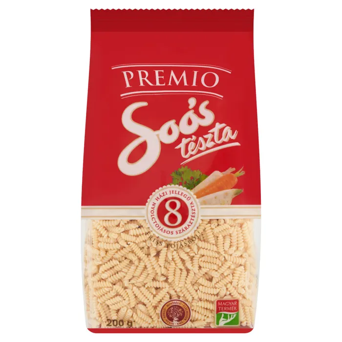 Soós Premio csiga házi jellegű nyolctojásos száraztészta