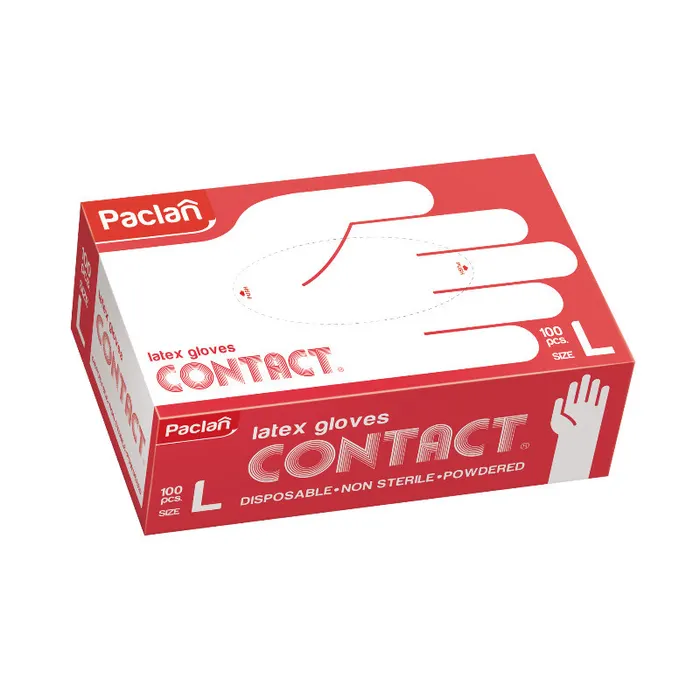 Paclan Latex kesztyű - L 110/100my