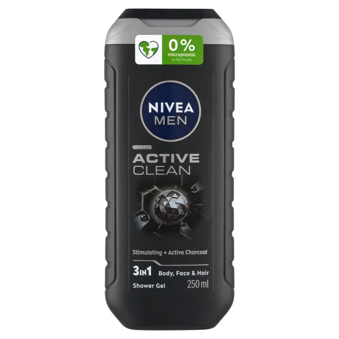 NIVEA MEN Active Clean 3 az 1-ben tusfürdő testre, arcra, hajra