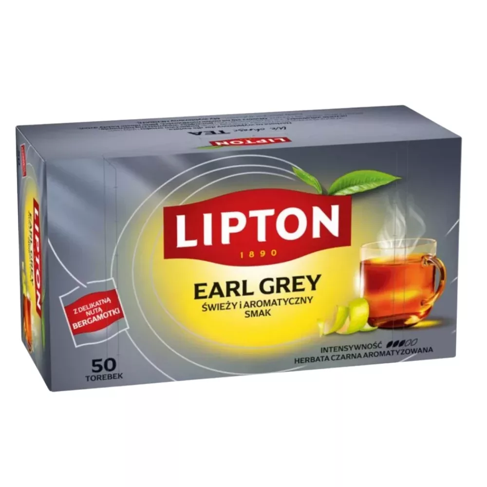 Lipton Earl Grey ízesített fekete tea 50 teafilter