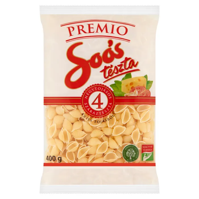 Soós Premio kagyló négytojásos száraztészta