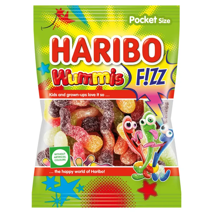 Haribo Wummis F!zz gyümölcsízű gumicukorka