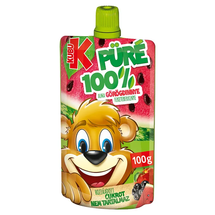 Kubu 100% alma-görögdinnye-feketeberkenye püré