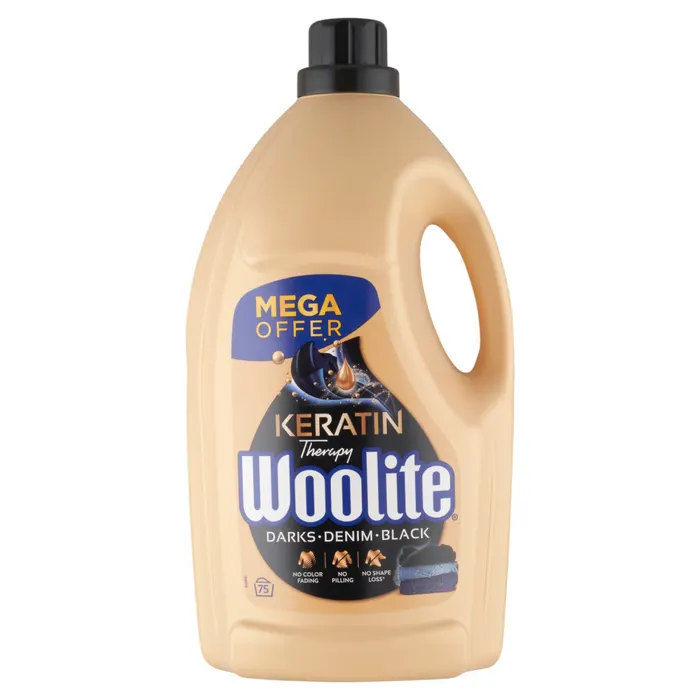 Woolite folyékony mosószer Keratin Therapy sötét ruhákhoz (75 mosás)