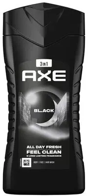 Black 3 in 1 tusfürdő testre, arcra, hajra