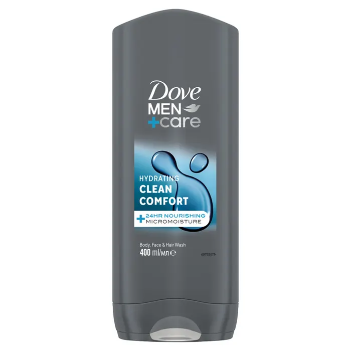 Dove Men+Care Hydrating Clean Comfort tusfürdő testre, arcra, hajra