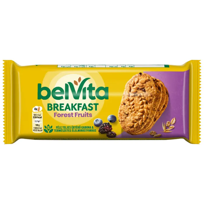 Belvita erdei gyümölcsös, gabonás keksz