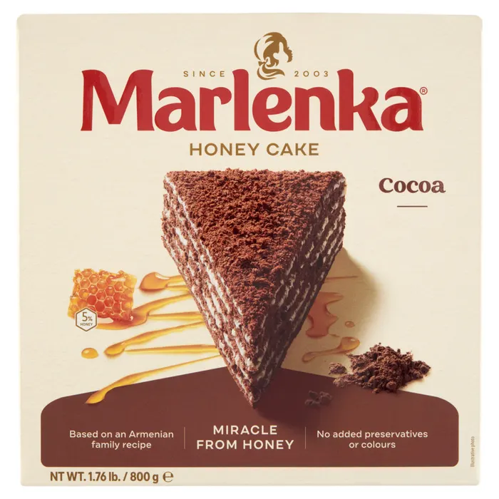 Marlenka kakaós mézes torta