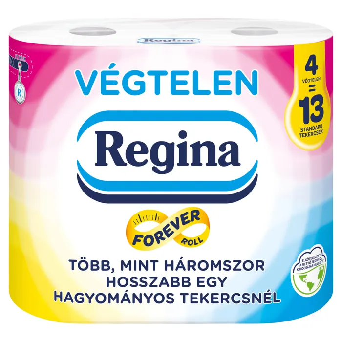 Regina Végtelen illatosított toalettpapír 2 rétegű 4 tekercs