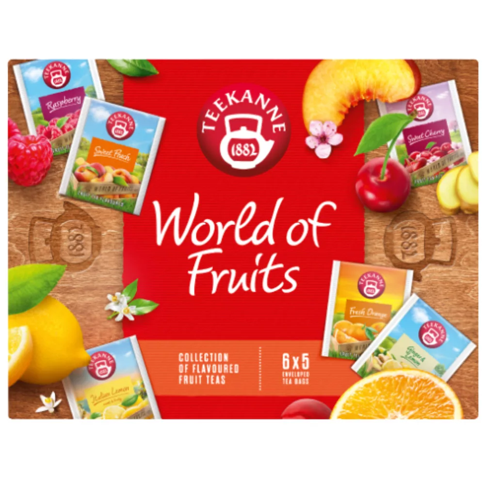 Teekanne gyümölcstea válogatás 30 filter World of Fruits