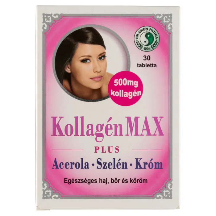 Dr. Chen Patika Kollagén Max Plus étrend-kiegészítő tabletta C-vitaminnal