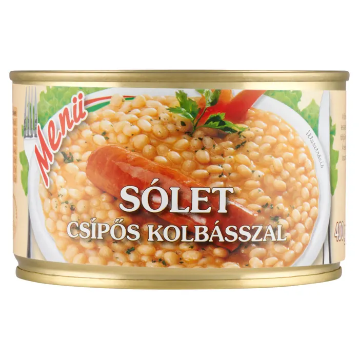 Menü sólet csípős kolbásszal